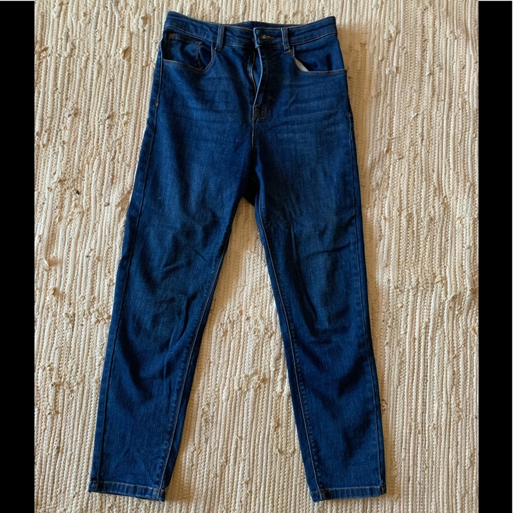 High waisted skinny jeans